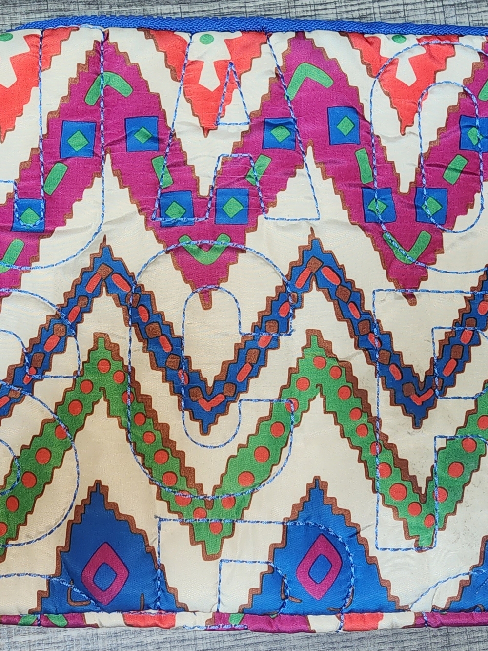 Marc Jacobs Colorful Geo Chevron Quilted Pouch - Picture 6 of 6